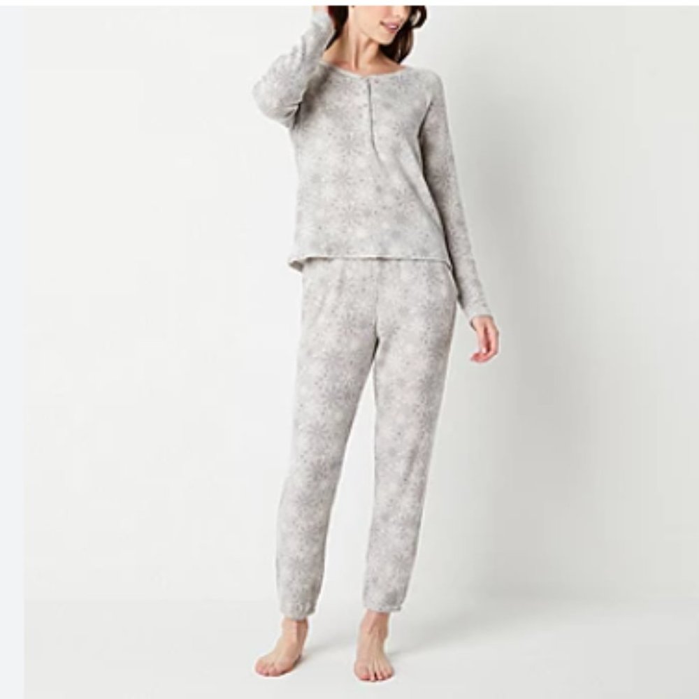 AMBRIELLE  SIZE XL WAFFLE KNIT PAJAMA SET